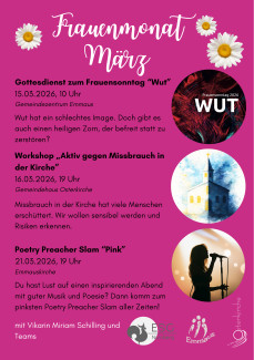 Poetry Preacher Slam am 21.03.2026 um 19 Uhr im Rahmen des Frauenmonats März