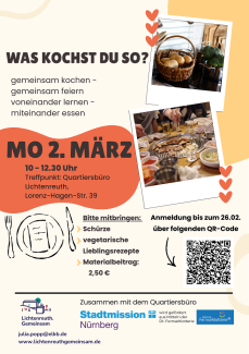 Gemeinsam Kochen am 2. März 2026