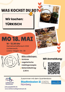 Was kochst du so? am 18.05. kochen wir türkisch