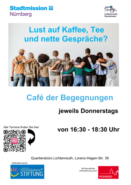 Café der Begegungen, Donnerstags von 16.30 - 18.30 Uhr