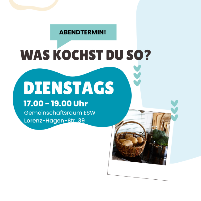 Was kochst du so? Dienstags Abendtermin